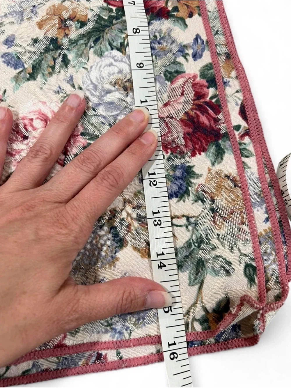 Set of 4 Cloth Floral Napkins